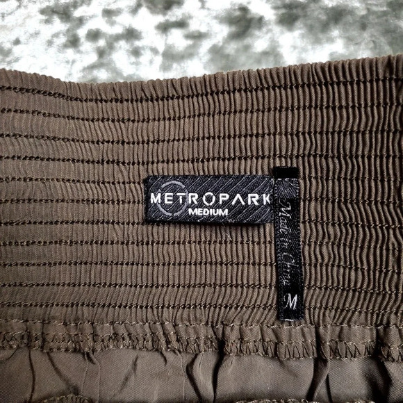 MetroPark Green Pleated Skater Skirt - Picture 3 of 7